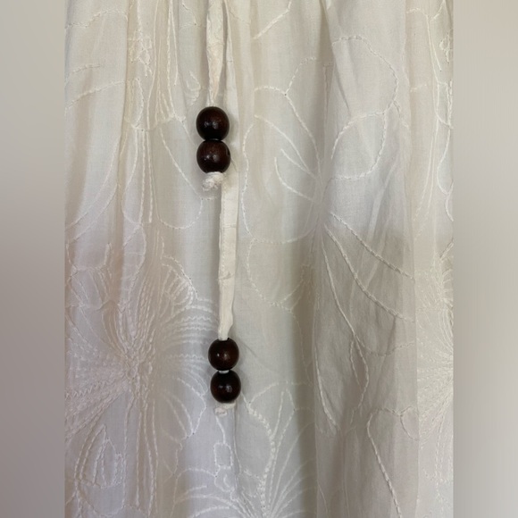 Madewell X Warm Embroidered Smocked Midi Dress - Picture 7 of 10